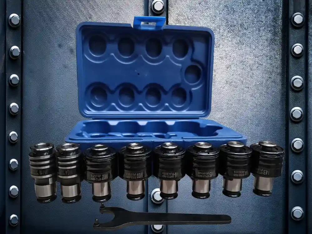 juego de 8 adaptadores y llave para machuelo 11zon