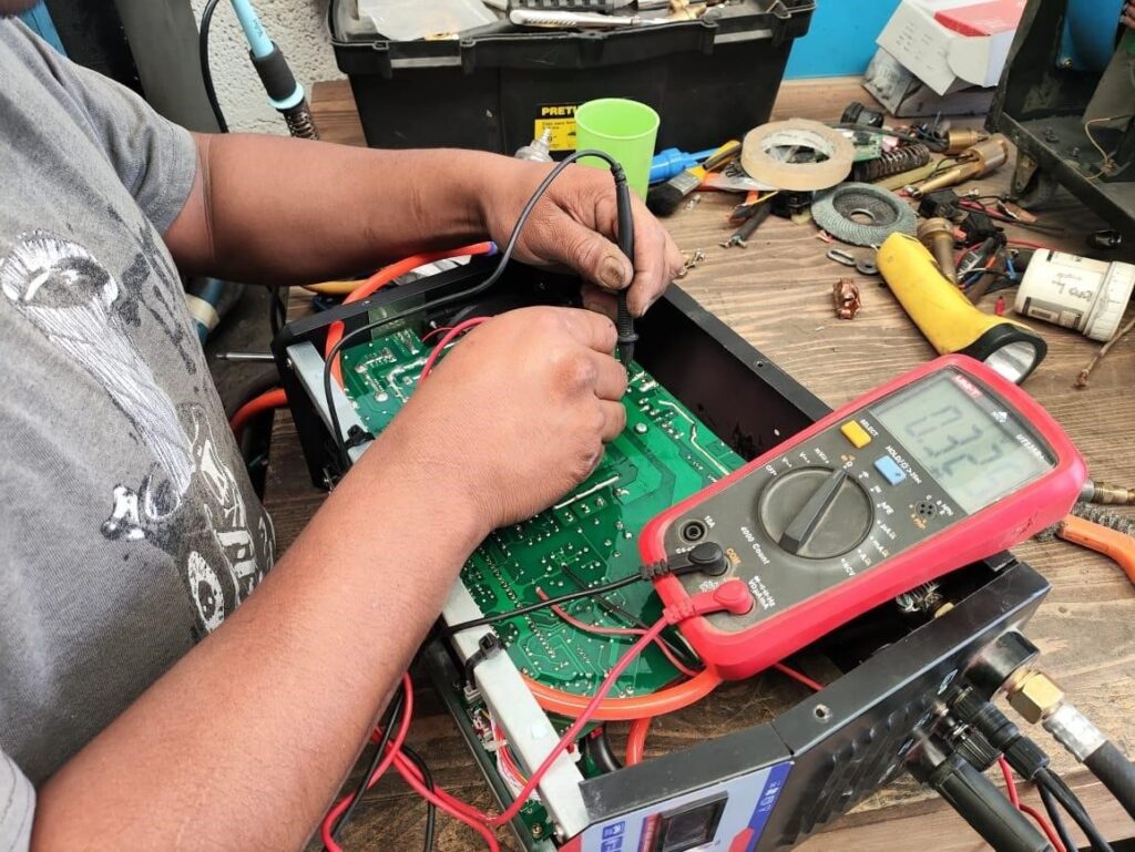 Reparación de máquinas de soldar