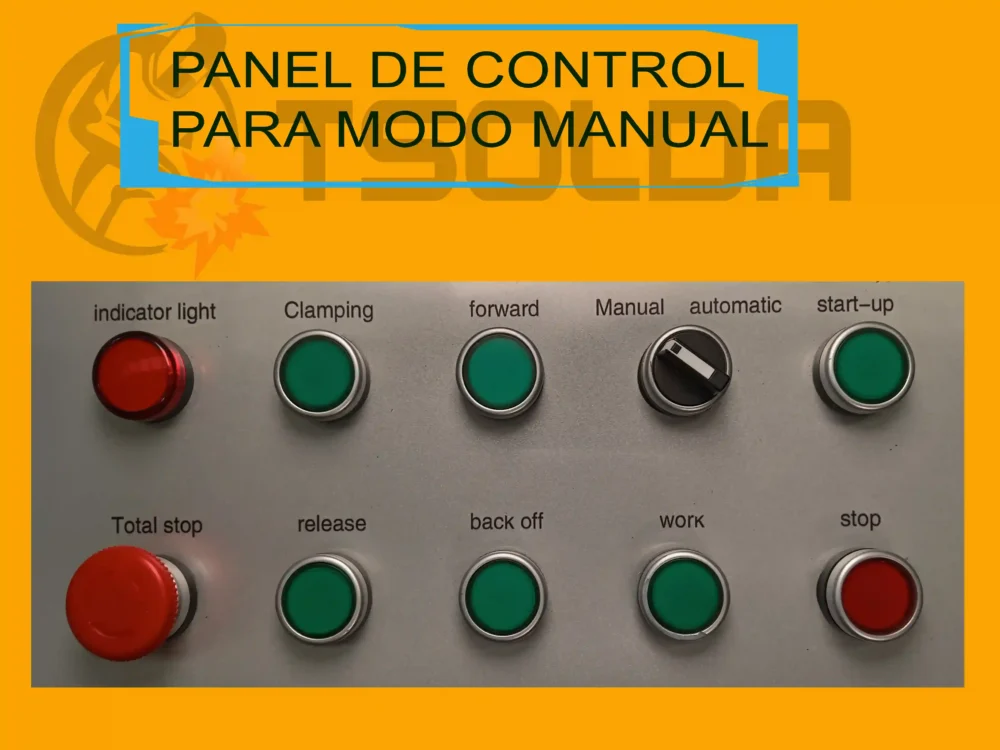 panel de control para modomanual reductora de barras de metal 11zon
