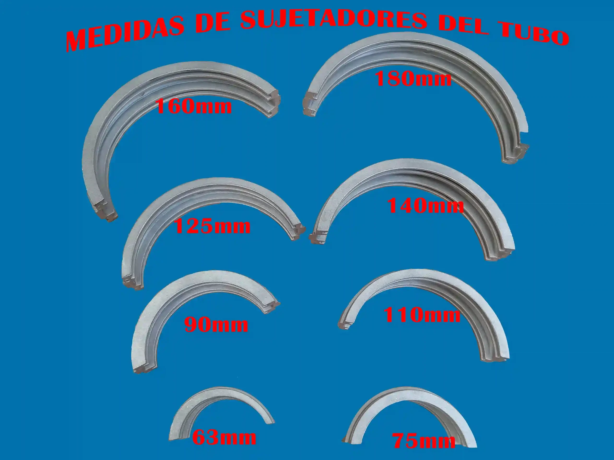 distintas medidas de sujetadores de tubo 11zon